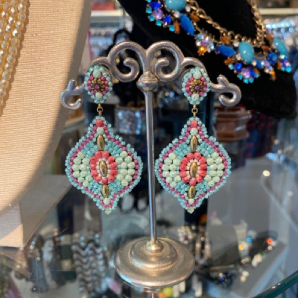 COPY - Miguel Ases Beaded Drop  Earrings